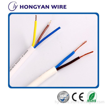 flexible copper conducter PVC insulated and sheathed round electric wire